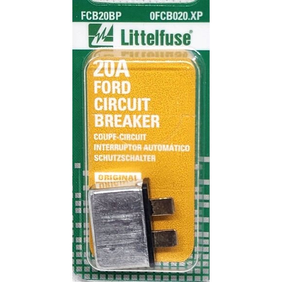 Adv Littelfuse 20A Ford Circuit Breaker OEM FCB20BP 0FCB020.XP - Picture 2 of 9